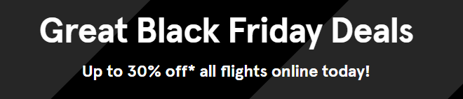 Черная пятница! Скидки от Ryanair, Wizz Air, Ernest, Pegasus и других авиакомпаний!